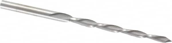 Value Collection - #4/0 Pin, 0.1142" Diam, 0.0869" Small End, 1/8" Diam Straight Shank, 1-5/16" Flute, Taper Pin Reamer - Industrial Tool & Supply
