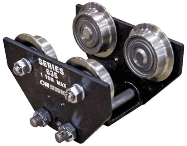 CM - 2 Ton Capacity Motor Driven Trolley - 3-3/8" to 6" Flange Width - Industrial Tool & Supply