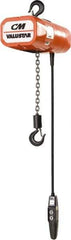 CM - 1/2 Ton Capacity, 16 FPM Lift Speed, Electric Chain Hoist - 15' Max Lift, 14-1/4" Min Headroom, 1 Chain - Industrial Tool & Supply
