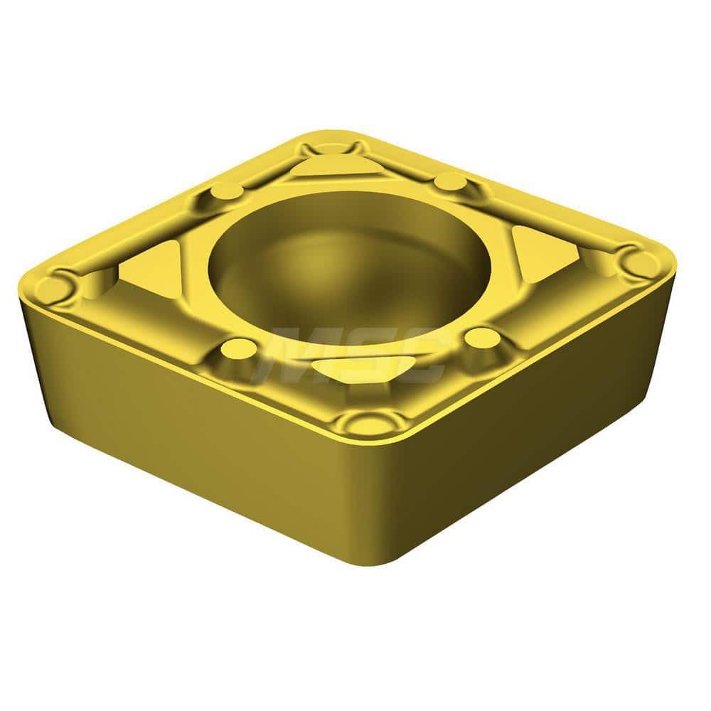 CCMT32.52-WF 3005 Carbide Turning Insert TiCN/AI2O3/TiN Finish, 8.87mm Long, 3/8″ Inscribed Circle, 1/32″ Corner Radius, 80° Diamond