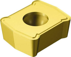 Sandvik Coromant - LCMX4 53 Grade 1020 Carbide Indexable Drill Insert - TiN Finish, Rectangle, 1/4" Inscribed Circle - Industrial Tool & Supply