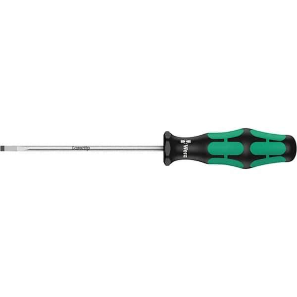 Wera - 3mm Blade Width, Slotted Screwdriver - 150mm Blade Length, Round Shank, Ergonomic Handle - Industrial Tool & Supply