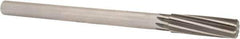 Made in USA - 21/32" Cobalt 8 Flute Chucking Reamer - Spiral Flute, 0.5615" Straight Shank, 2-1/4" Flute Length, 9" OAL - Industrial Tool & Supply