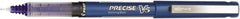 Pilot - Precision Point Roller Ball Pen - Blue - Industrial Tool & Supply