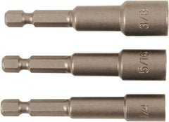 Wiha - 1/4" Drive, Nut Setter Screwdriver Bit - 2-1/2" OAL - Industrial Tool & Supply
