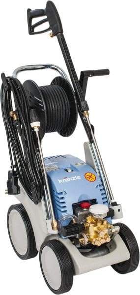 Kranzle - Electric, 1 hp, 1,600 psi, 1.7 GPM, Cold Water Pressure Washer - 50' Hose, 110 Max Volts - Industrial Tool & Supply