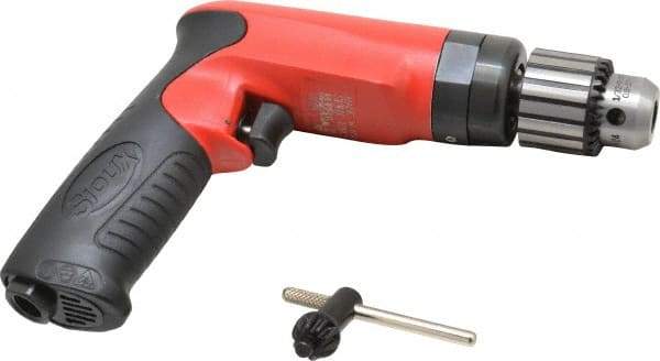 Sioux Tools - 3/8" Keyed Chuck - Pistol Grip Handle, 2,600 RPM, 14.16 LPS, 30 CFM, 1 hp - Industrial Tool & Supply