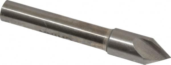 Interstate - 5/16" Head Diam, 1/4" Shank Diam, 1 Flute 60° High Speed Steel Countersink - Industrial Tool & Supply