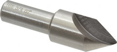 Interstate - 3/4" Head Diam, 1/2" Shank Diam, 1 Flute 60° High Speed Steel Countersink - Industrial Tool & Supply