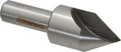 Interstate - 7/8" Head Diam, 1/2" Shank Diam, 1 Flute 60° High Speed Steel Countersink - Industrial Tool & Supply