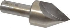 Interstate - 1" Head Diam, 1/2" Shank Diam, 1 Flute 60° High Speed Steel Countersink - Industrial Tool & Supply