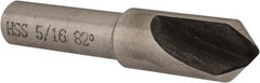 Interstate - 5/16" Head Diam, 1/4" Shank Diam, 1 Flute 82° High Speed Steel Countersink - Industrial Tool & Supply