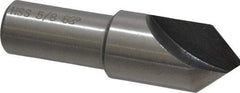Interstate - 5/8" Head Diam, 1/2" Shank Diam, 1 Flute 82° High Speed Steel Countersink - Bright Finish, 2-1/4" OAL, Single End, Straight Shank, Right Hand Cut - Industrial Tool & Supply