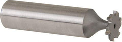 Made in USA - 1/2" Diam x 1/16" Face Width, Carbide-Tipped, 6 Teeth, Shank Connection Woodruff Keyseat Cutter - Uncoated, 2-1/16" OAL x 1/2" Shank, Straight Teeth, ANSI 204, Old Standard 1 - Industrial Tool & Supply
