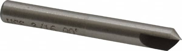 Interstate - 3/16" Head Diam, 3/16" Shank Diam, 1 Flute 90° High Speed Steel Countersink - Industrial Tool & Supply