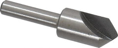 Interstate - 1/2" Head Diam, 1/4" Shank Diam, 1 Flute 90° High Speed Steel Countersink - Industrial Tool & Supply