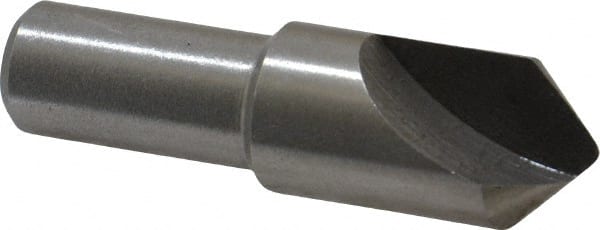 Interstate - 5/8" Head Diam, 1/2" Shank Diam, 1 Flute 90° High Speed Steel Countersink - Industrial Tool & Supply