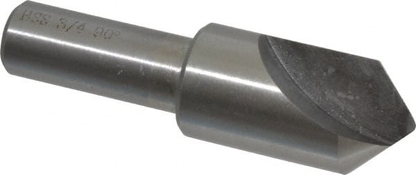Interstate - 3/4" Head Diam, 1/2" Shank Diam, 1 Flute 90° High Speed Steel Countersink - Industrial Tool & Supply