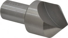 Interstate - 1-1/4" Head Diam, 3/4" Shank Diam, 1 Flute 90° High Speed Steel Countersink - Industrial Tool & Supply