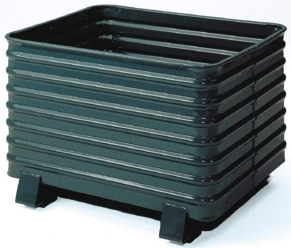 Steel King - 41-1/2" Long x 48" Wide x 28-1/2" High Steel Bin-Style Bulk Container - 4,000 Lb. Load Capacity - Industrial Tool & Supply