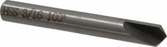 Interstate - 3/16" Head Diam, 3/16" Shank Diam, 1 Flute 100° High Speed Steel Countersink - Industrial Tool & Supply