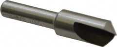 Interstate - 3/8" Head Diam, 1/4" Shank Diam, 1 Flute 100° High Speed Steel Countersink - Industrial Tool & Supply