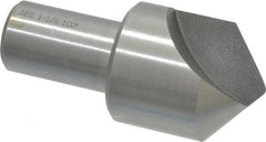 Interstate - 1-1/4" Head Diam, 3/4" Shank Diam, 1 Flute 100° High Speed Steel Countersink - Industrial Tool & Supply