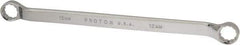 Proto - 12mm x 13mm 12 Point Offset Box Wrench - Double End, 8-7/8" OAL, Steel, Polished Finish, 7.5° Offset - Industrial Tool & Supply