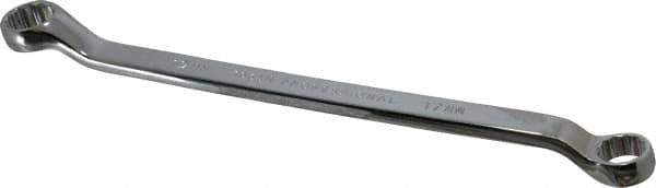 Proto - 17mm x 19mm 12 Point Offset Box Wrench - Double End, 11-5/16" OAL, Steel, Polished Finish, 7.5° Offset - Industrial Tool & Supply