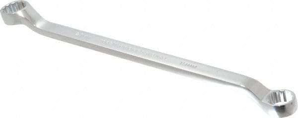 Proto - 19mm x 21mm 12 Point Offset Box Wrench - Double End, 11-1/4" OAL, Steel, Polished Finish, 7.5° Offset - Industrial Tool & Supply