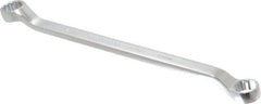 Proto - 19mm x 21mm 12 Point Offset Box Wrench - Double End, 11-1/4" OAL, Steel, Polished Finish, 7.5° Offset - Industrial Tool & Supply