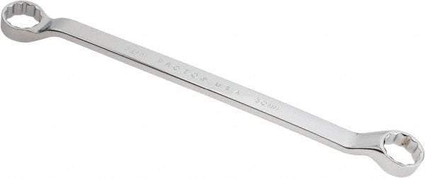 Proto - 30mm x 32mm 12 Point Offset Box Wrench - Double End, 17-7/32" OAL, Steel, Polished Finish, 7.5° Offset - Industrial Tool & Supply