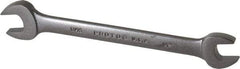 Proto - 1/2" x 9/16" Standard Open End Wrench - 7-7/64" OAL, Double End, Black Finish, 15° Head Angle - Industrial Tool & Supply