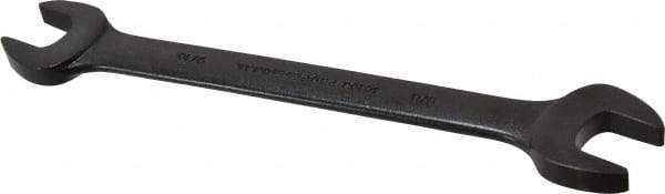 Proto - 9/16" x 5/8" Standard Open End Wrench - 7-47/64" OAL, Double End, Black Finish, 15° Head Angle - Industrial Tool & Supply