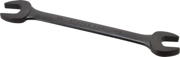 Proto - 13/16" x 7/8" Standard Open End Wrench - 10-15/64" OAL, Double End, Black Finish, 15° Head Angle - Industrial Tool & Supply