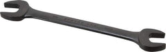 Proto - 13/16" x 7/8" Standard Open End Wrench - 10-15/64" OAL, Double End, Black Finish, 15° Head Angle - Industrial Tool & Supply
