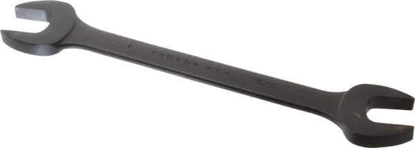 Proto - 15/16" x 1" Standard Open End Wrench - 11-31/64" OAL, Double End, Black Finish, 15° Head Angle - Industrial Tool & Supply