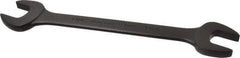 Proto - 1-1/16" x 1-1/8" Standard Open End Wrench - 12-3/8" OAL, Double End, Black Finish, 15° Head Angle - Industrial Tool & Supply
