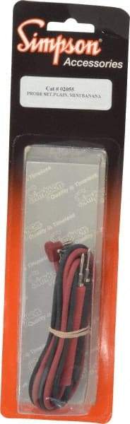 Simpson Electric - Electrical Test Equipment Leads - Use with 160 Handi Shock Resistant Analog VOM - Industrial Tool & Supply