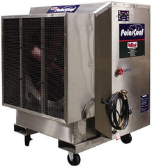 RollSeal - 36" Blade, 3/4 hp, 7,100 & 3,500 CFM Evaporative Cooler - 10 Amp Rating, 115 Volts, Variable Speed - Industrial Tool & Supply