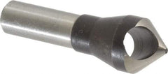 Interstate - 1/2" Shank Diam, 0 Flute 82° High Speed Steel Countersink - Bright Finish, Single End, Straight Shank, Right Hand Cut - Industrial Tool & Supply
