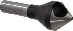 Interstate - 1/2" Shank Diam, 0 Flute 82° High Speed Steel Countersink - Bright Finish, Single End, Straight Shank, Right Hand Cut - Industrial Tool & Supply
