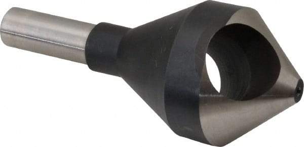 Interstate - 5/8" Shank Diam, 0 Flute 82° High Speed Steel Countersink - Bright Finish, Single End, Straight Shank, Right Hand Cut - Industrial Tool & Supply