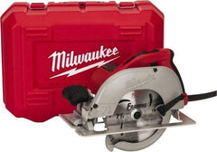 Milwaukee Tool - 15 Amps, 7-1/4" Blade Diam, 5,800 RPM, Electric Circular Saw - 120 Volts, 3.25 hp, 9' Cord Length, 5/8" Arbor Hole, Left Blade - Industrial Tool & Supply