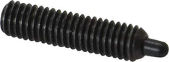 Gibraltar - 10-32, 3/4" Thread Length, 1/8" Plunger Projection, Steel Threaded Spring Plunger - 0.092" Max Plunger Diam, 3/4" Plunger Length, 2.9 Lb Init End Force, 11.1 Lb Final End Force, 1/16" Hex - Industrial Tool & Supply