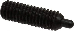 Gibraltar - 5/16-18, 1" Thread Length, 3/16" Plunger Projection, Steel Threaded Spring Plunger - 0.135" Max Plunger Diam, 1" Plunger Length, 3 Lb Init End Force, 15 Lb Final End Force, 3/32" Hex - Industrial Tool & Supply