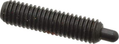 Gibraltar - 10-32, 3/4" Thread Length, 1/8" Plunger Projection, Steel Threaded Spring Plunger - 0.092" Max Plunger Diam, 3/4" Plunger Length, 2.9 Lb Init End Force, 11.1 Lb Final End Force, 1/16" Hex - Industrial Tool & Supply