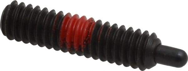 Gibraltar - 1/4-20, 1" Thread Length, 3/16" Plunger Projection, Steel Threaded Spring Plunger - 0.118" Max Plunger Diam, 1" Plunger Length, 3 Lb Init End Force, 13 Lb Final End Force, 5/64" Hex - Industrial Tool & Supply