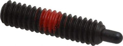 Gibraltar - 1/4-20, 1" Thread Length, 3/16" Plunger Projection, Steel Threaded Spring Plunger - 0.118" Max Plunger Diam, 1" Plunger Length, 3 Lb Init End Force, 13 Lb Final End Force, 5/64" Hex - Industrial Tool & Supply