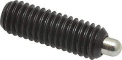 Gibraltar - 3/8-16, 1-1/8" Thread Length, 3/16" Plunger Projection, Steel Threaded Spring Plunger - 0.186" Max Plunger Diam, 1-1/8" Plunger Length, 2.8 Lb Init End Force, 7.2 Lb Final End Force, 3/16" Hex - Industrial Tool & Supply